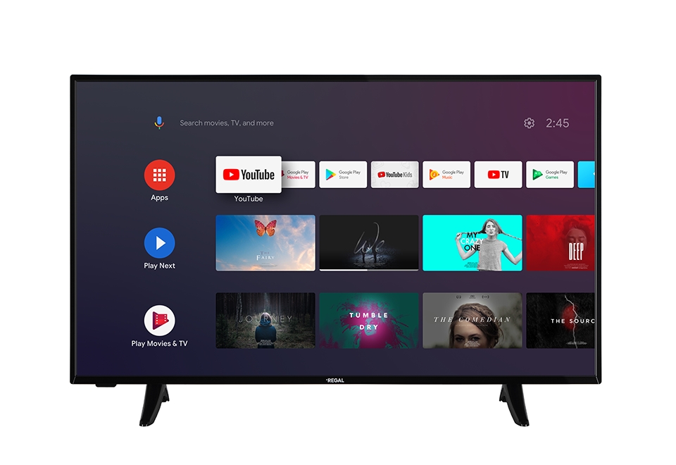 REGAL 43'' 108 Screen Smart Full HD Android TV