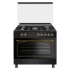 Ferre 9050 Sr Black Rustic Full Size Oven with Range Range