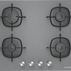 Silverline CS5623S01 Gray Glass Built-in Cooker